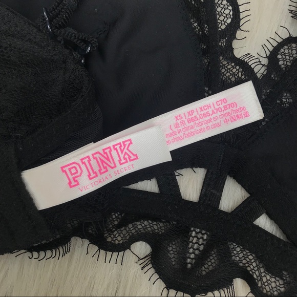 Pink Black lace bralette - Picture 4 of 4